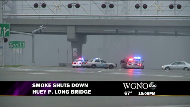 Smoke From Warehouse Fire Closes Huey P. Long Bridge Tuesday Night