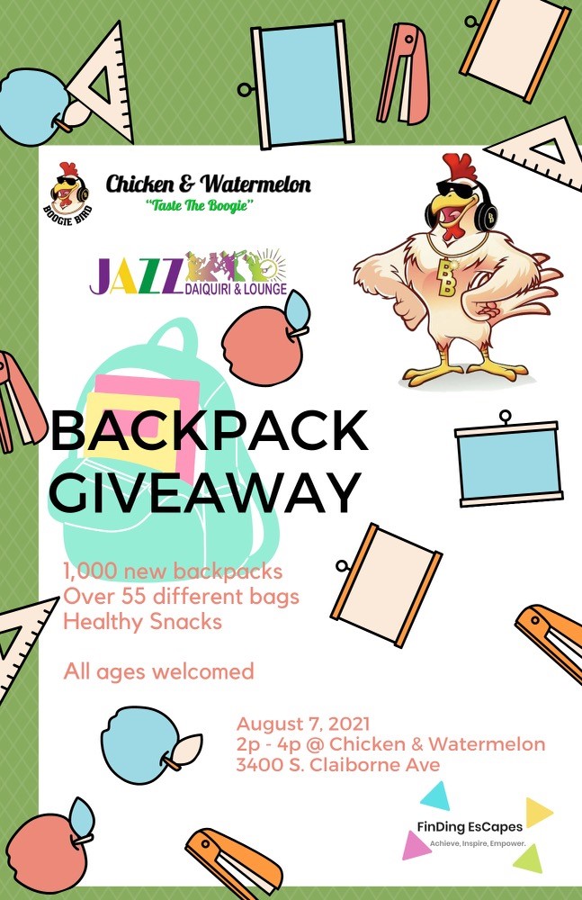 New Orleans backpack giveaway