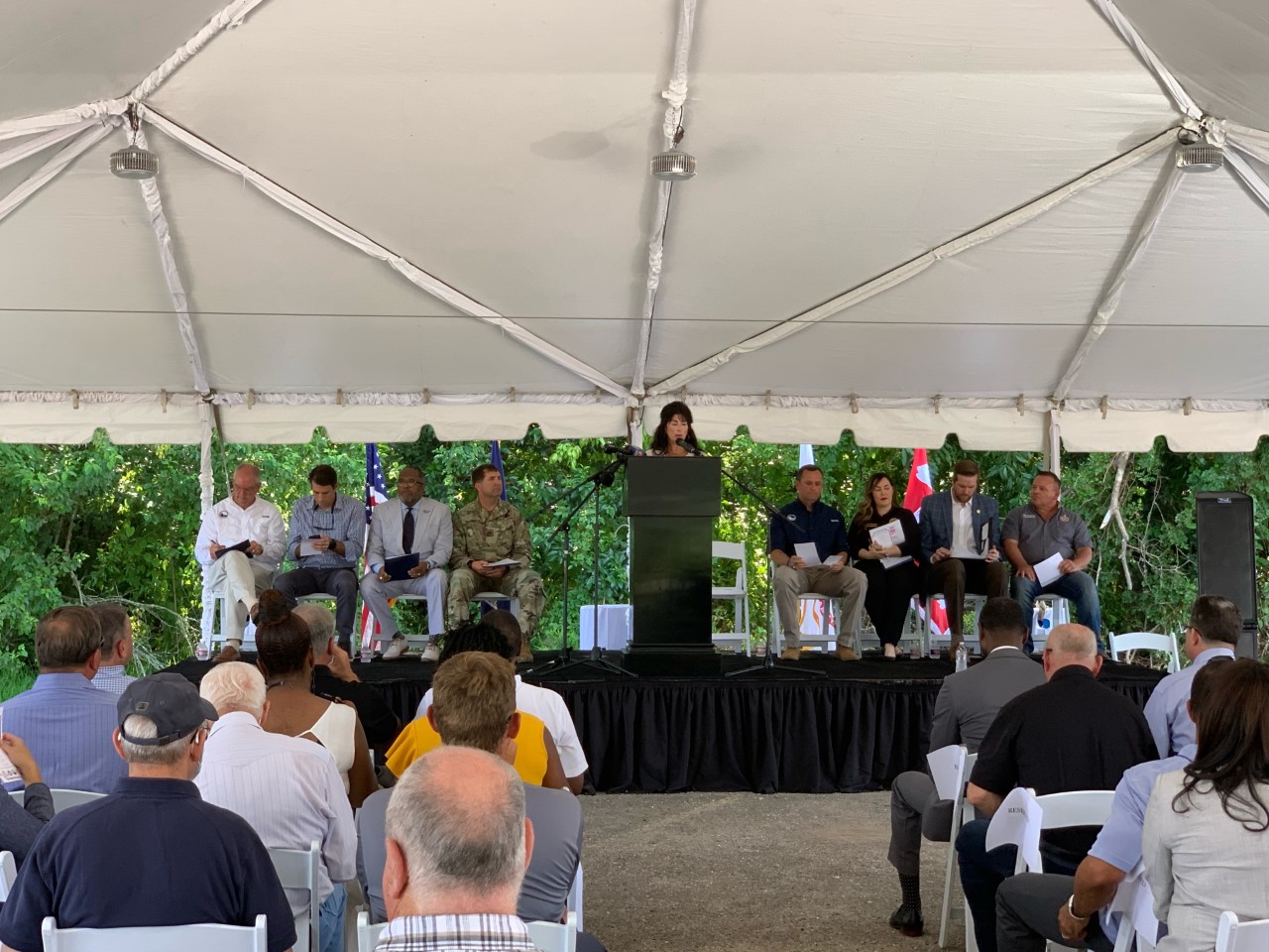 Groundbreaking ceremony for West Shore Lake Pontchartrain flood reduction project