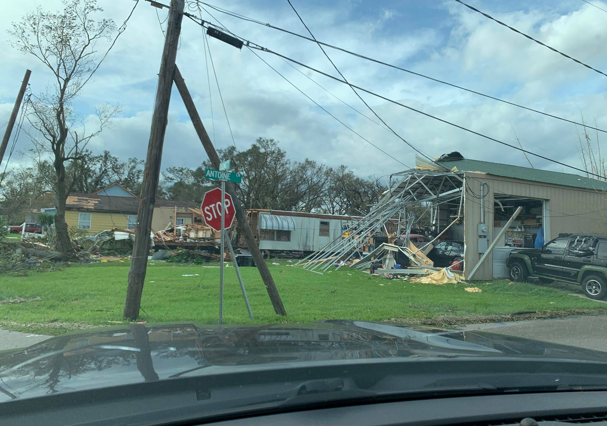 Garage destroyed by Hurricane Ida