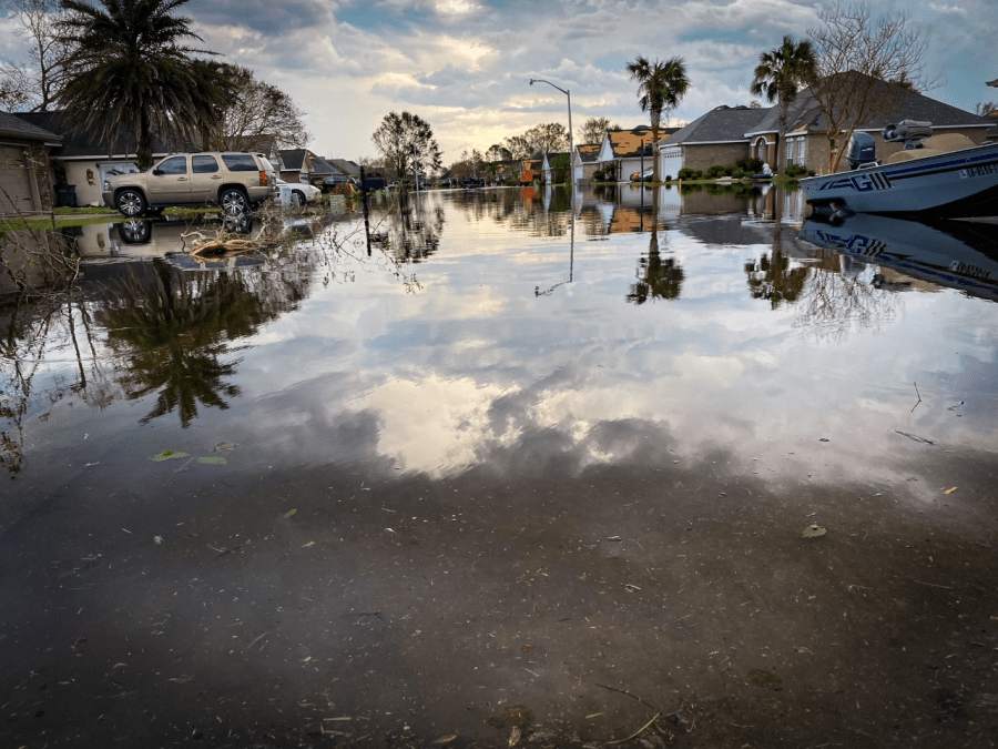 Flooding in Foxwood Manor in LaPlace
