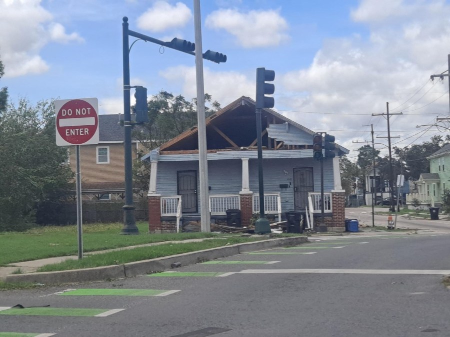 Storm damage in the 9th Ward