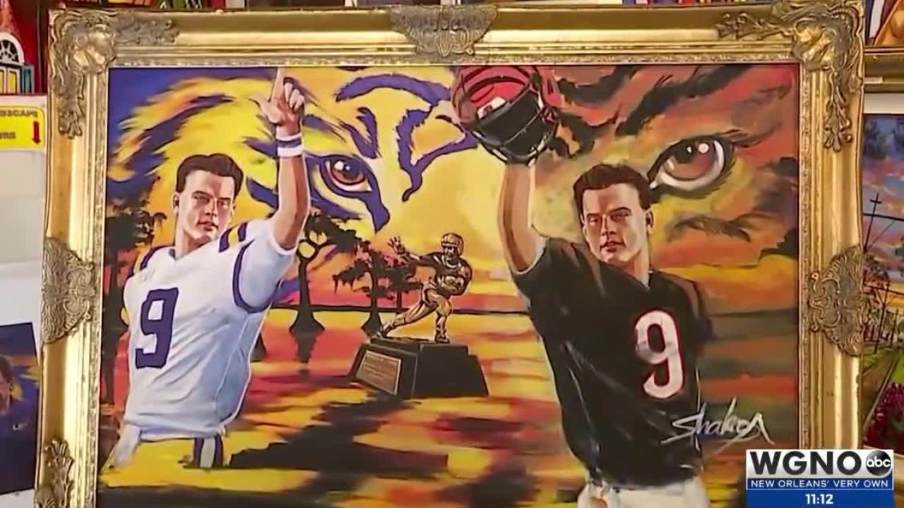 https://digital-release.wgno.com/news/geaux-joe-from-the-gridiron-to-the-gallery-burrow-on-canvas/
